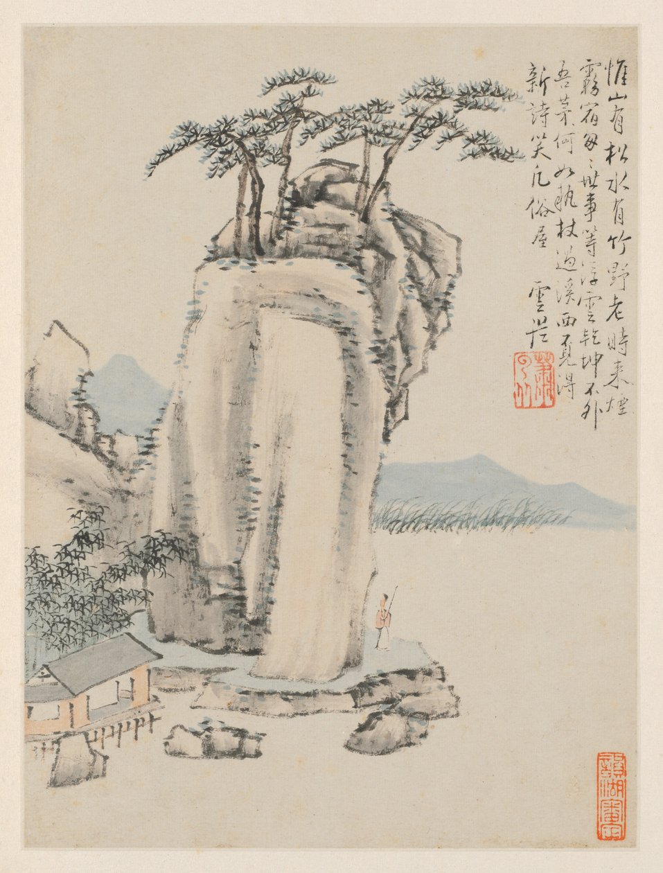 Album of Seasonal Landscapes, Leaf G by Xiao Yuncong