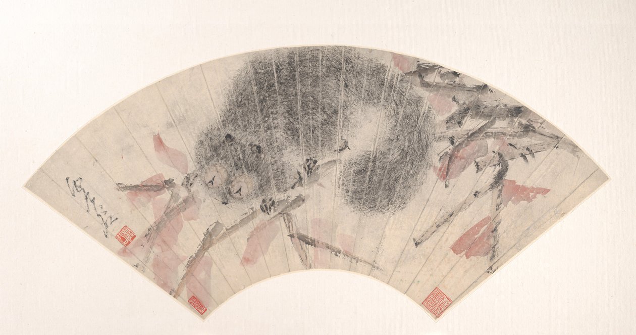 Squirrel on an Autumn Branch, ca. 1880s by Xugu