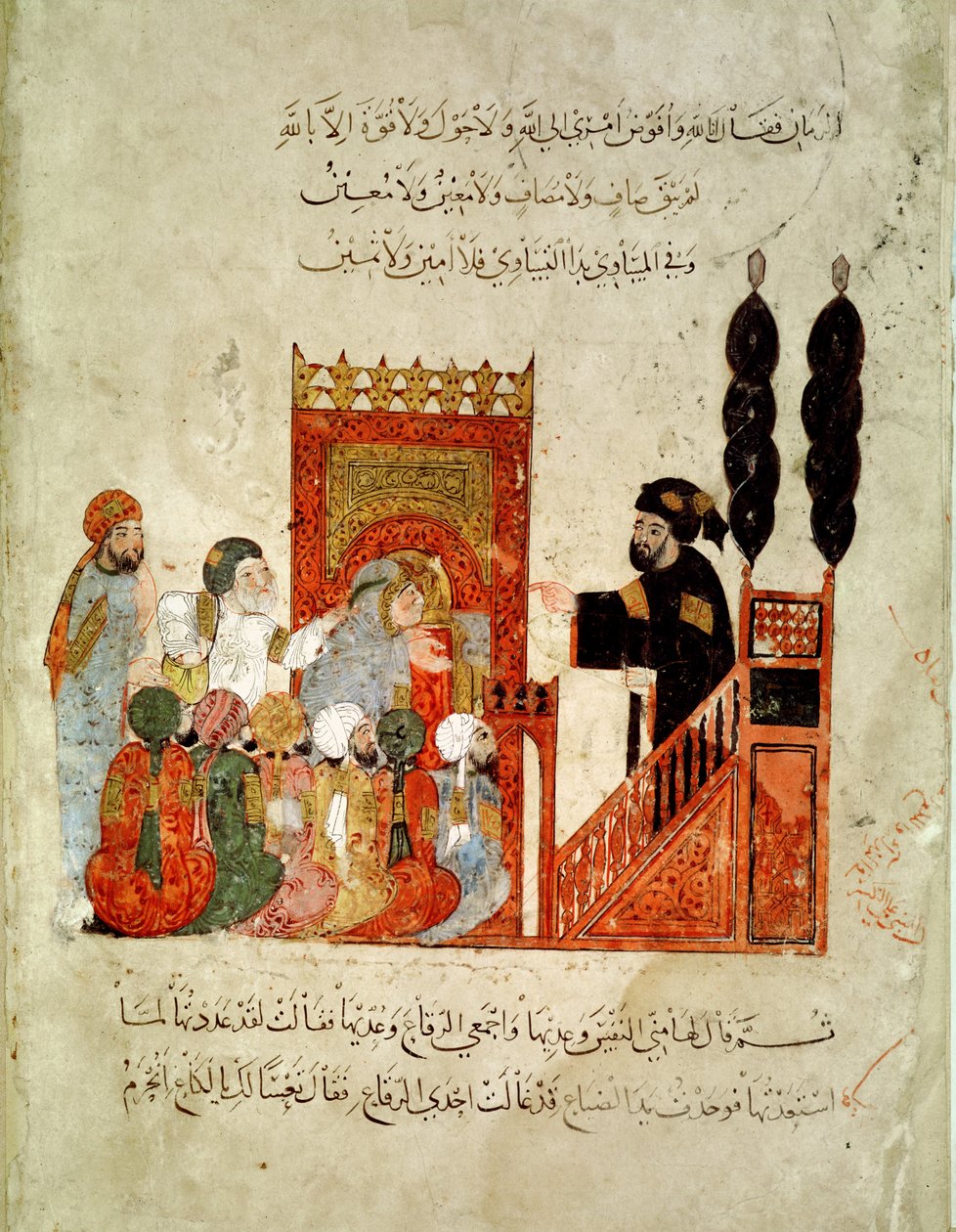 Abou Zayd preaching in the Mosque, from 