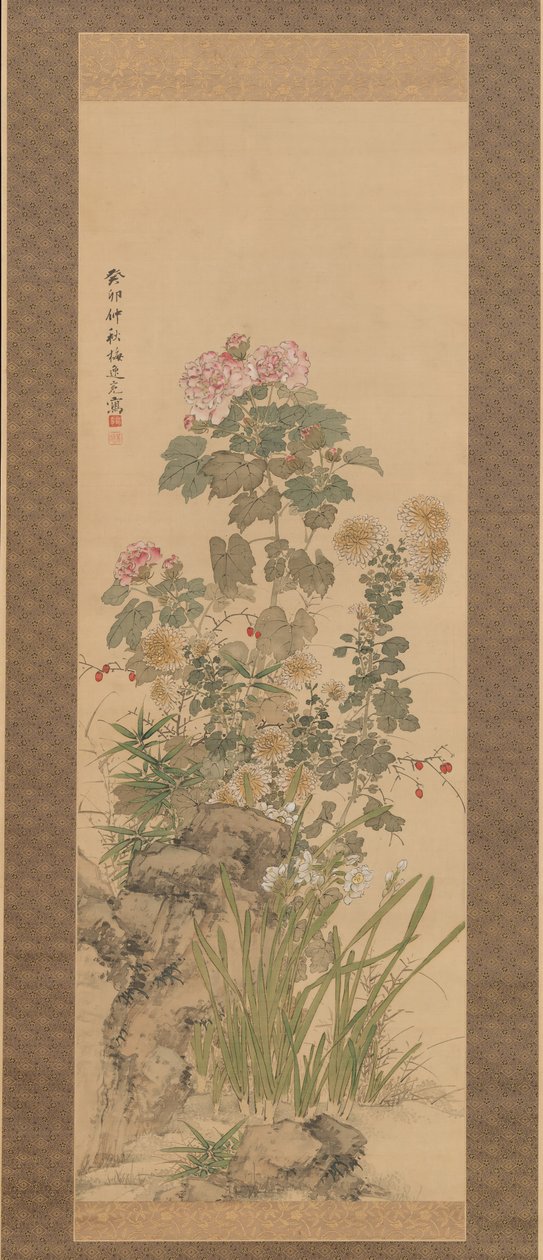 Autumn Flowers by Yamamoto Baiitsu