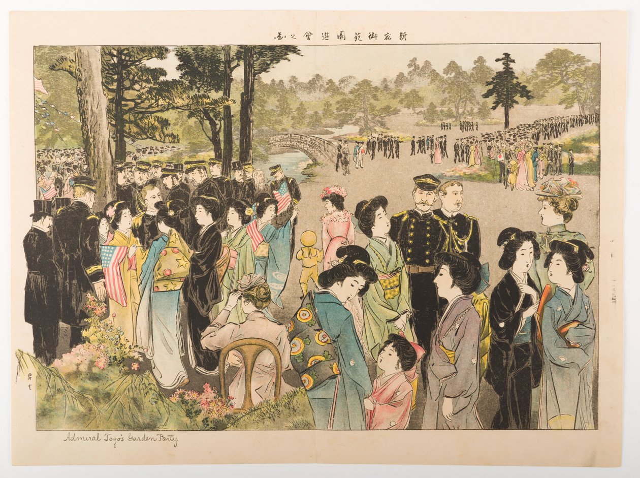 Admiral Tōgō’s Garden Party by Yamamoto Shoun