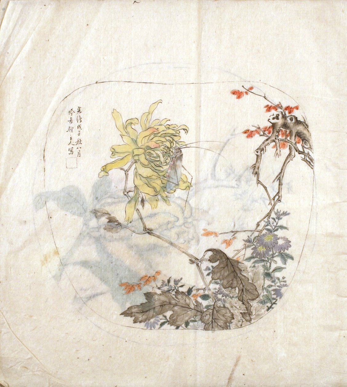 A Sketch of Chrysanthemums by Yang Shichao
