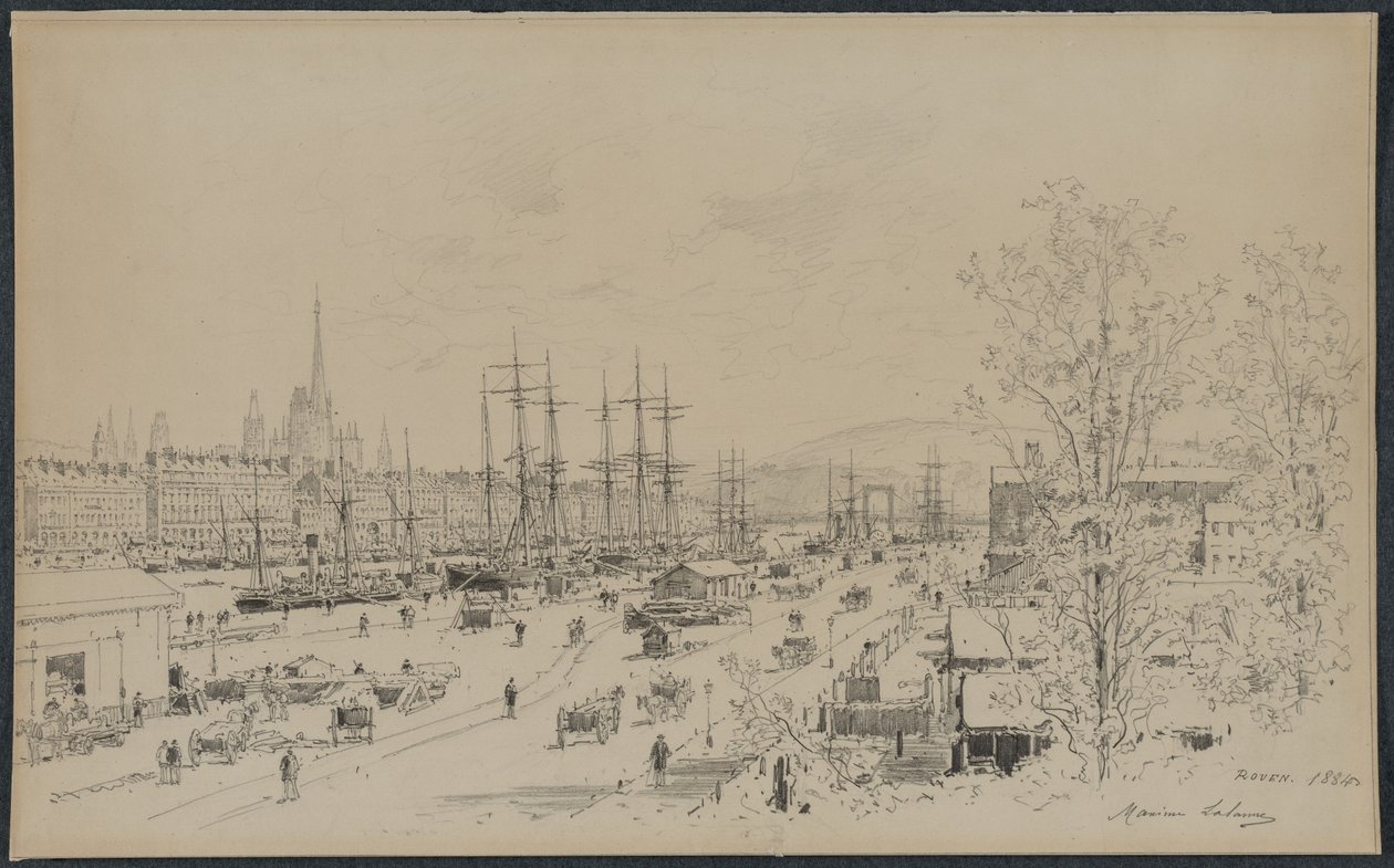 Port of Rouen by Yang Ki hun (Seuk Eun) (Korean