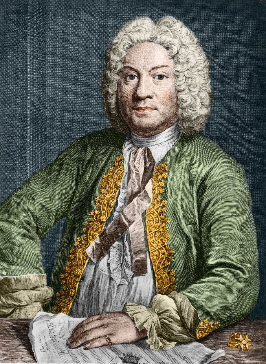 Portrait of François Couperin (1668-1733) by Yannick Coupannec