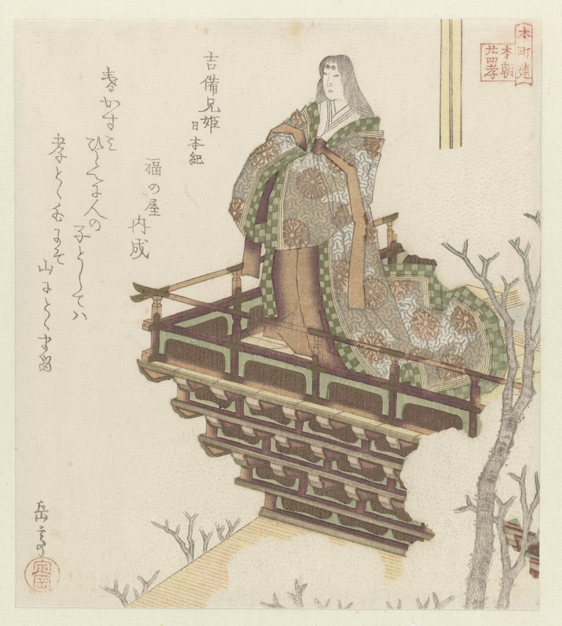 Twenty-Four Japanese Examples of Filial Piety by Yashima Gakutei