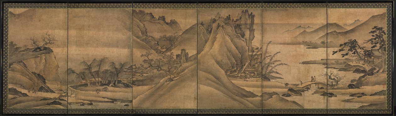 Landscape of the Four Seasons by Yi Sumun