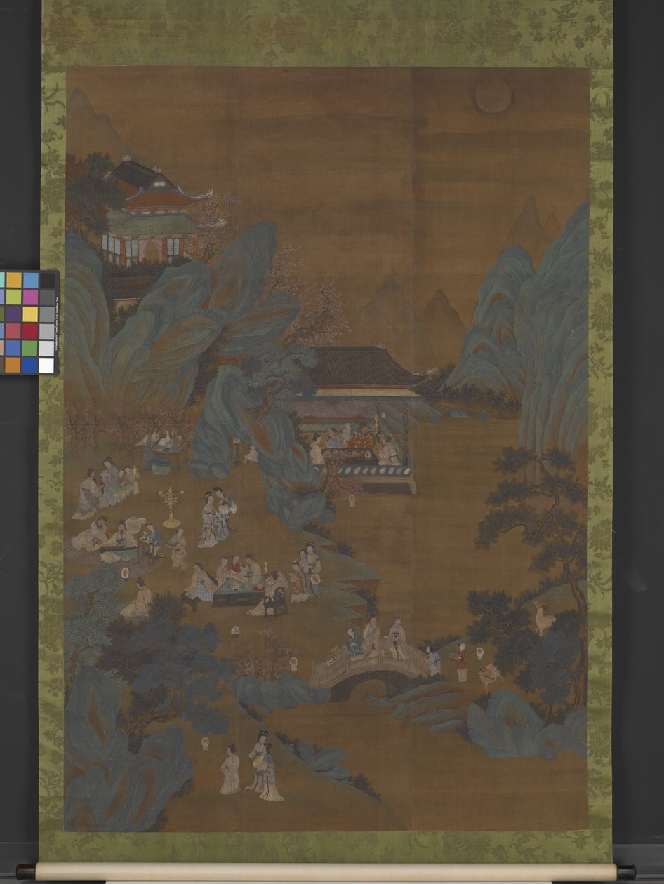 Evening Banquet In The Peach And Plum Garden by Ying Qiu