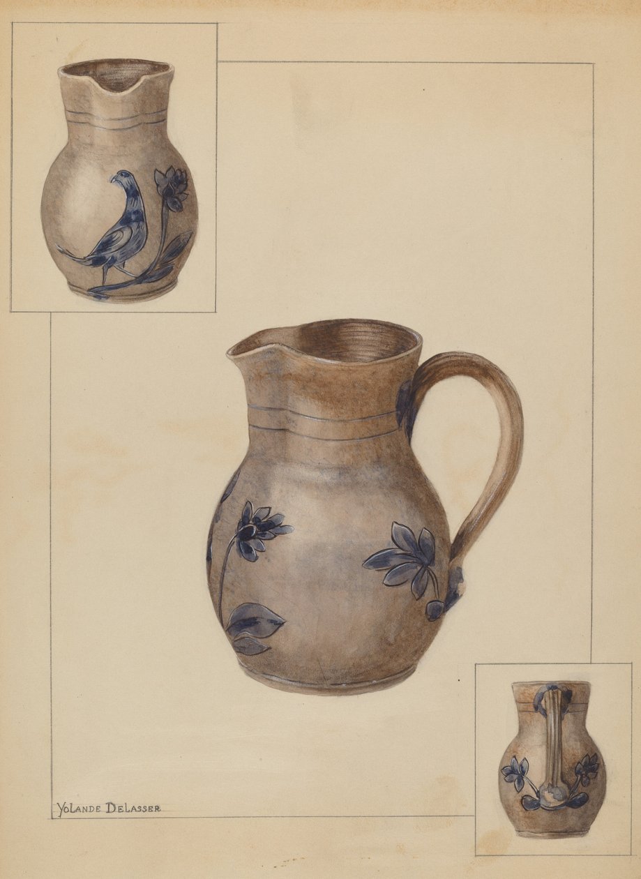 Water Jug, c. 1936 by Yolande Delasser