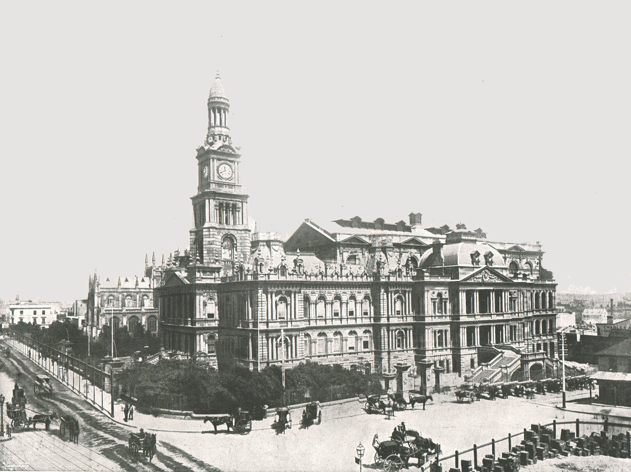 The New Town Hall, Sydney, Australia, 1895 by York and Son