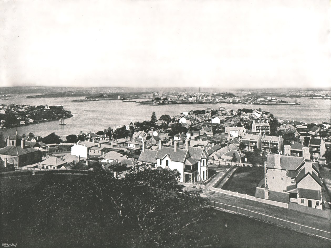 View from the North Shore, Sydney, Australia, 1895 by York and Son