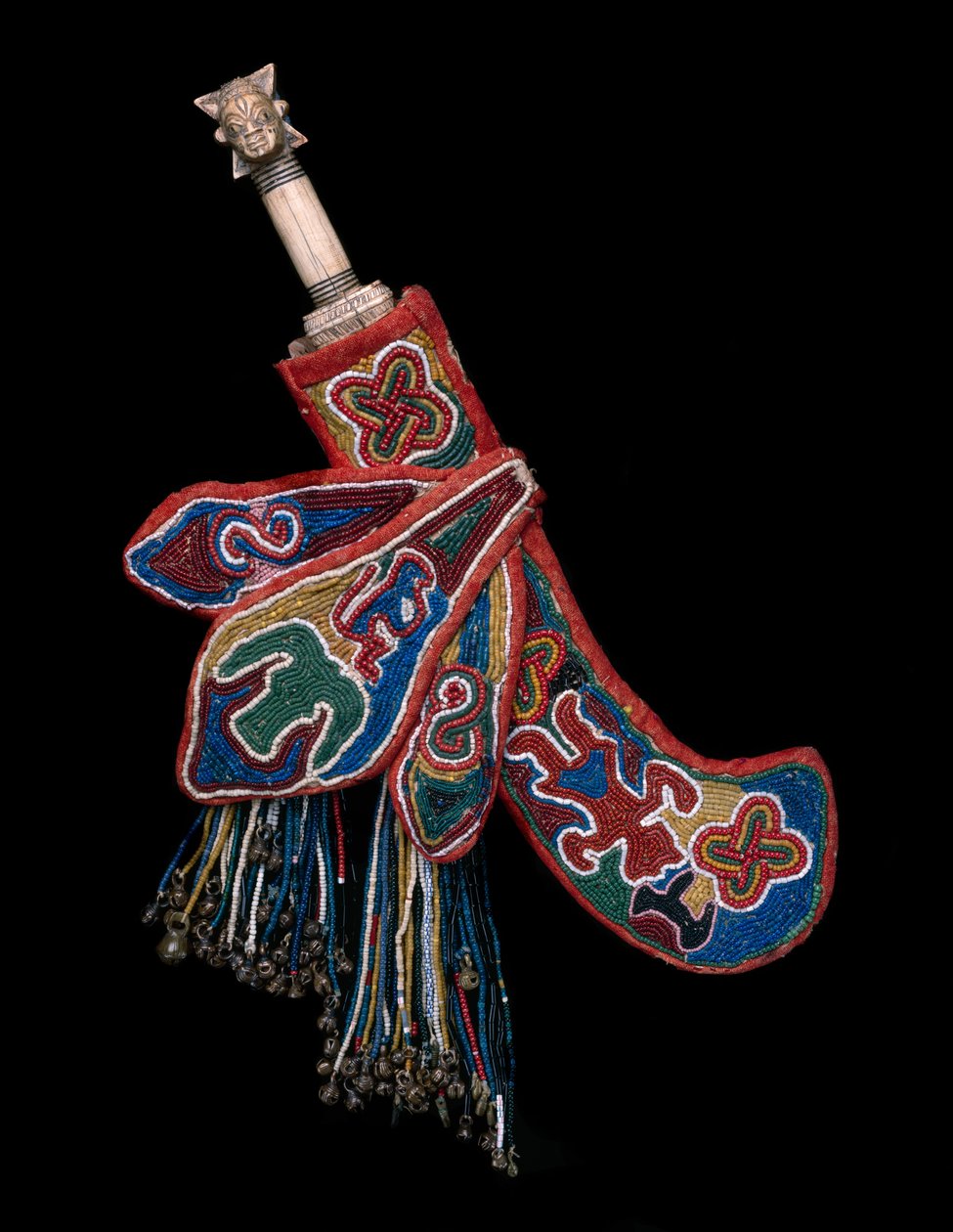 Ceremonial Knife with scabbard (udamalore), Kingdom of Owo, Nigeria, late 19th century - early 20th century by Yoruba Culture Yoruba Culture
