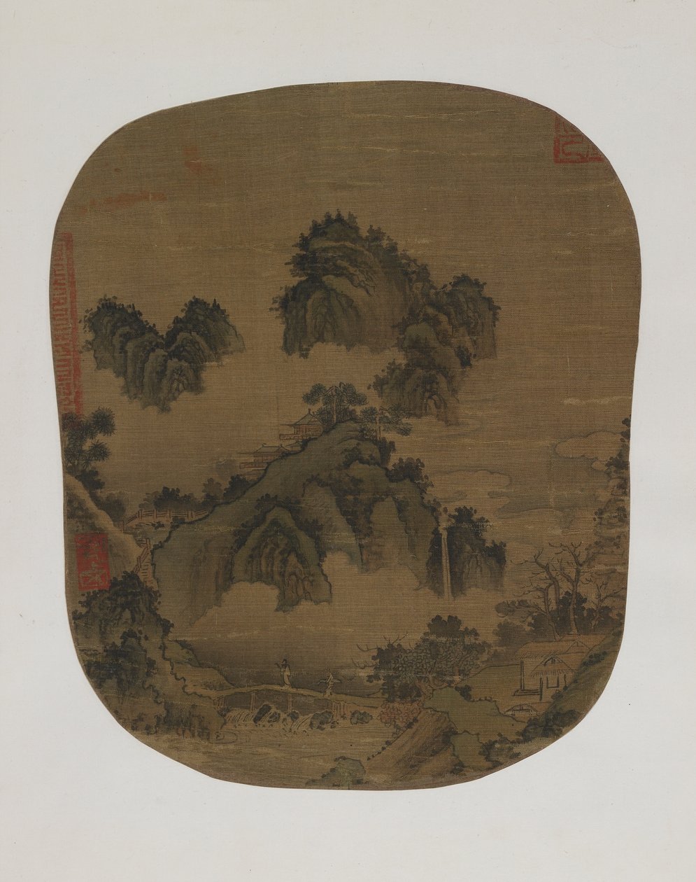 Mountain landscape by Yuan Dynasty Chinese School