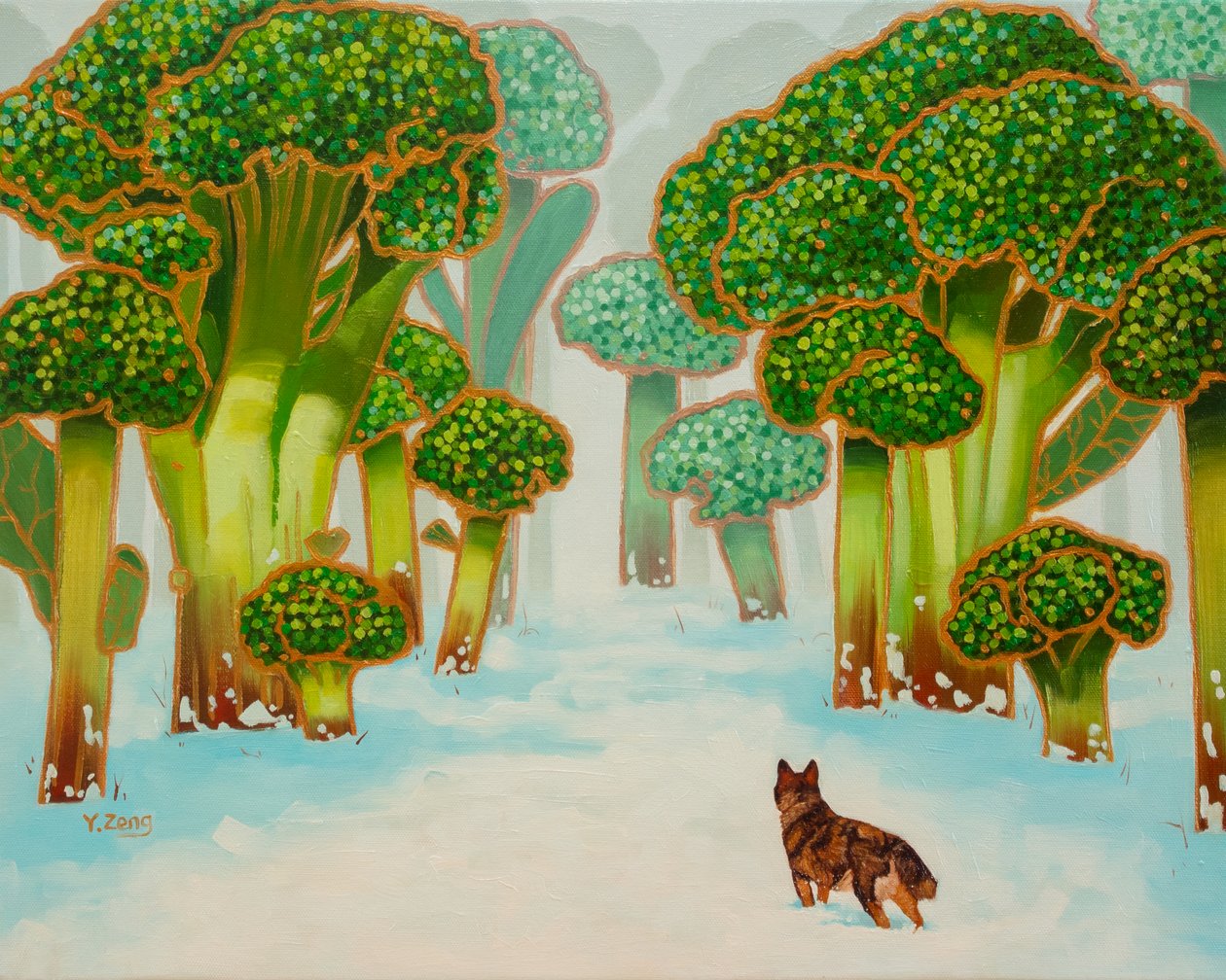 Broccoli Forest by Yue Zeng