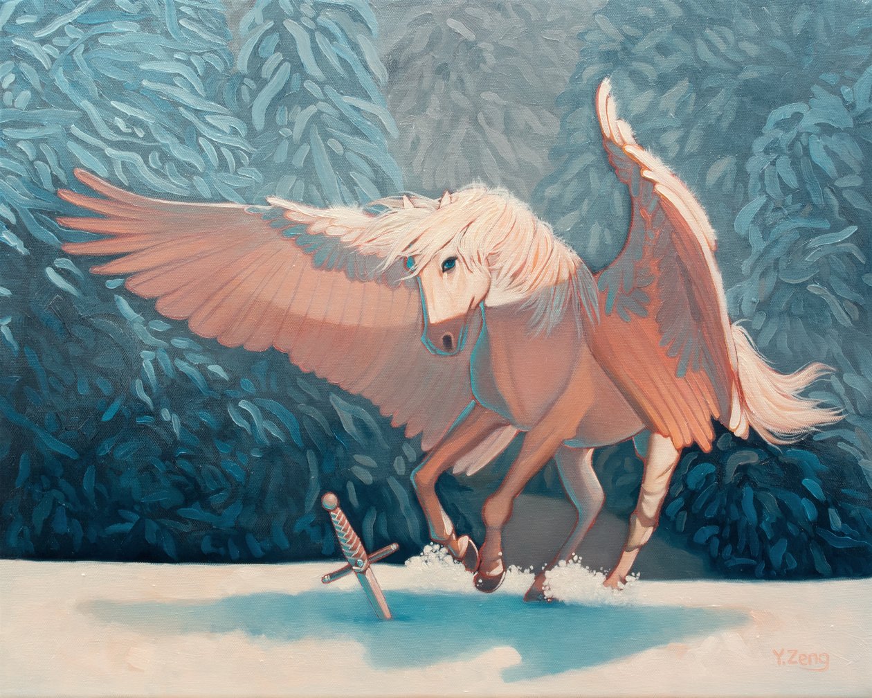 Pegasus, 2024 by Yue Zeng