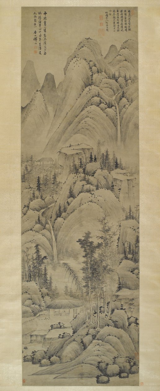 Landscape, Hanging Scroll, Ming Dynasty by Yun Hsiang Yun Hsiang