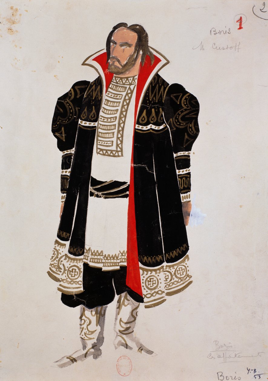 Costume for Character of Boris in Boris Godunov by Modest Mussorgsky by Yves Bonnat