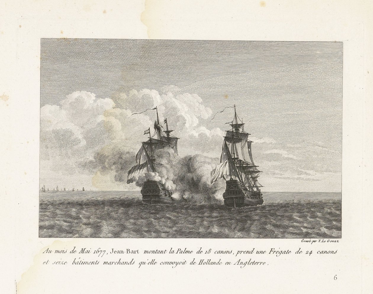 Jan Bart Captures a Dutch Frigate, 1677 by Yves Marie Le Gouaz