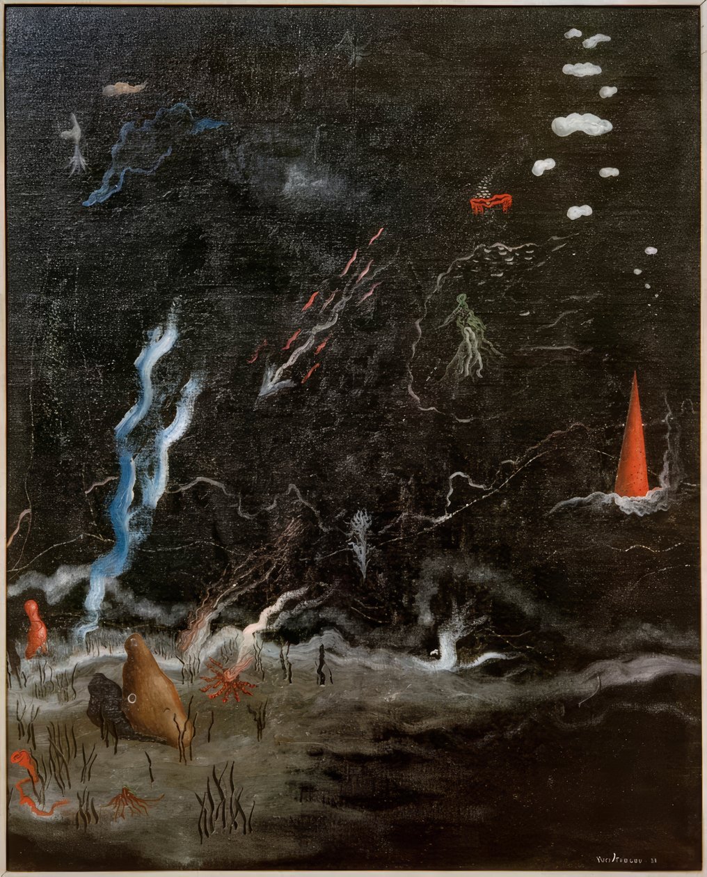 The Storm (Black Landscape) by Yves Tanguy