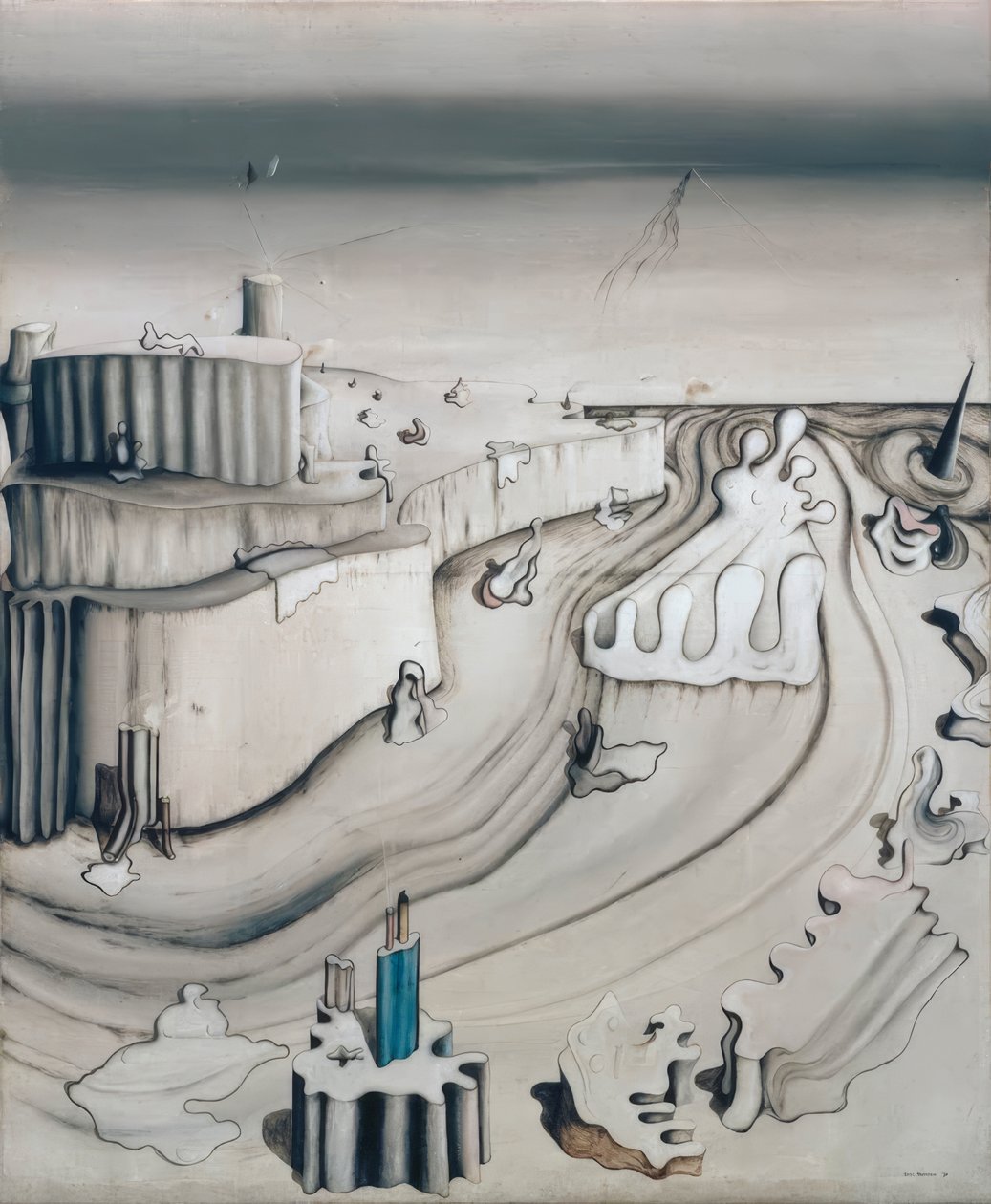 The Palace on the Foothill by Yves Tanguy