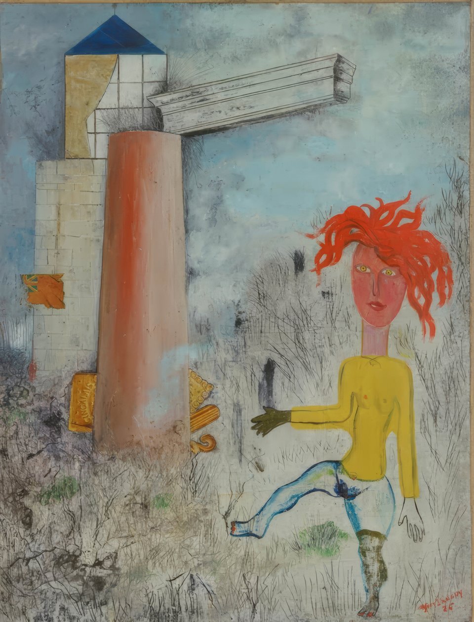 Girl with Red Hair by Yves Tanguy