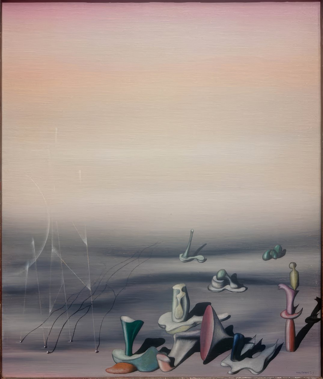 Untitled (Some Gentlemen) by Yves Tanguy