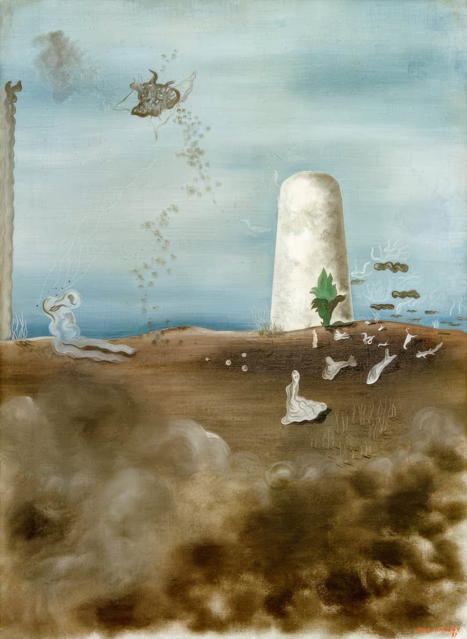 Dead Man, Watching His Family by Yves Tanguy