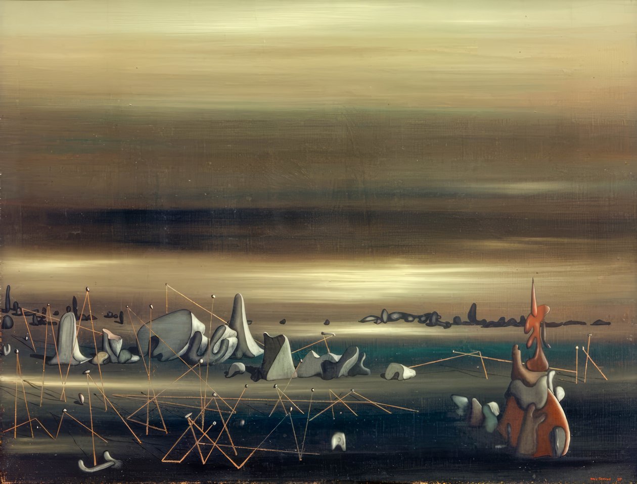Meeting Point of Parallels by Yves Tanguy