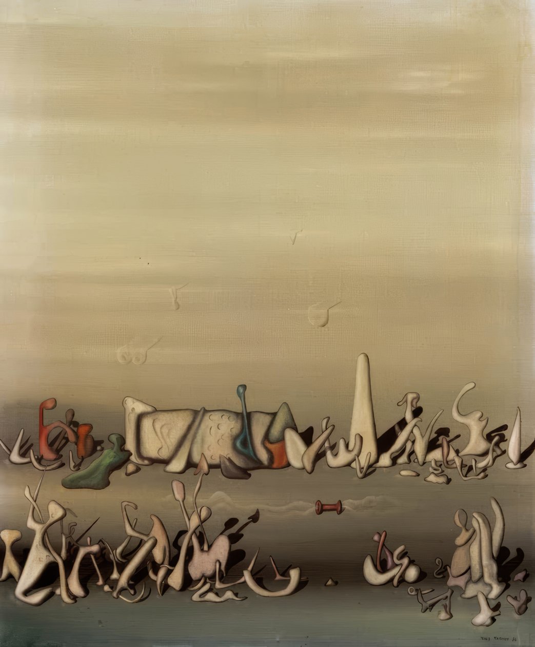 Between Grass and Wind by Yves Tanguy