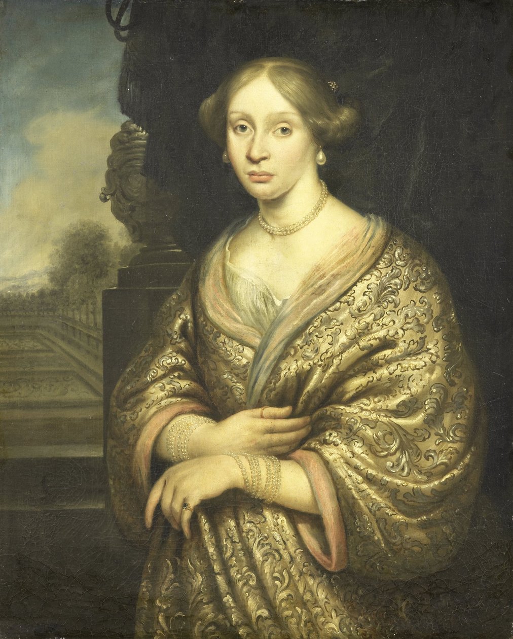 Portrait of Petronella van der Burcht by Zacharias Blyhooft