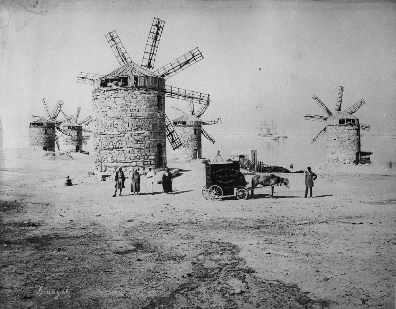 Photographer Zangaki and his Mobile Darkroom by Zangaki Brothers