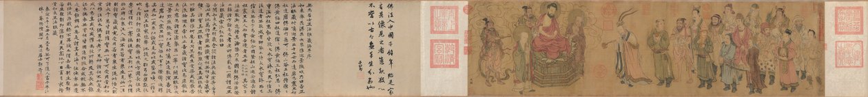 Barbarian Royalty Worshiping the Buddha by Zhao Guangfu