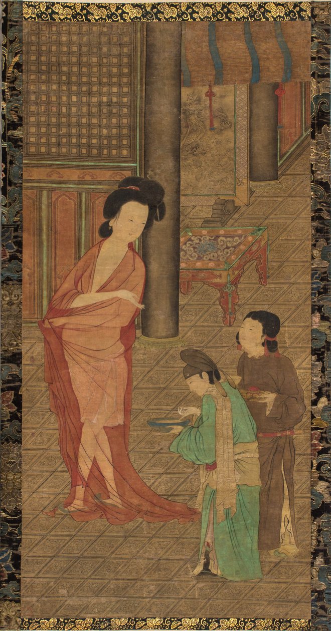 Yang Guifei After Bathing by Zhou Fang