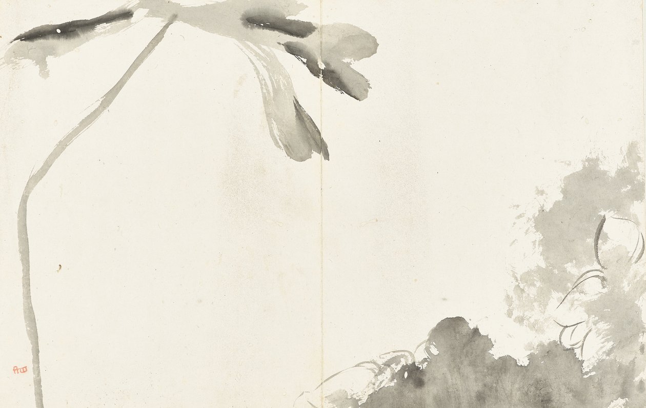 Landscapes and Flowers, Album of Six Leaves by Zhu da Bada Shanren