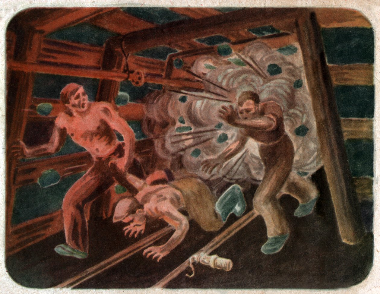 Accident in a Mine, ca 1950 by . .