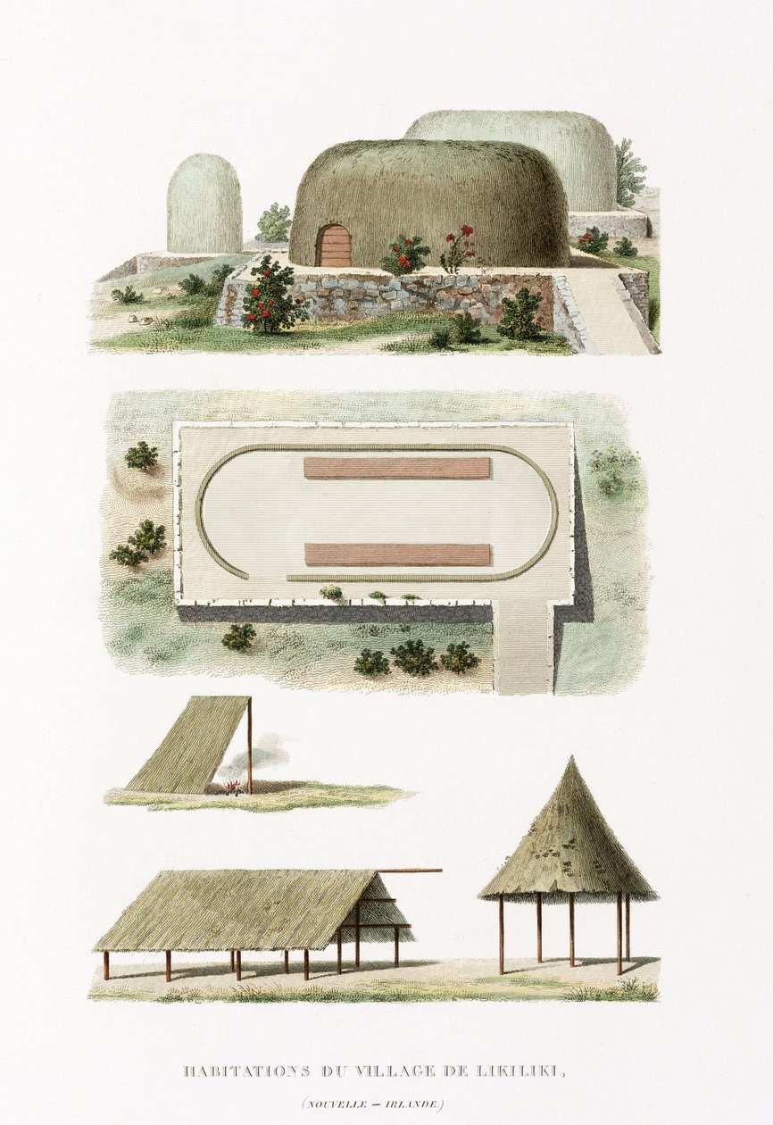 Buildings in the Village of Likiliki by Frederick (attr. to) Barnard