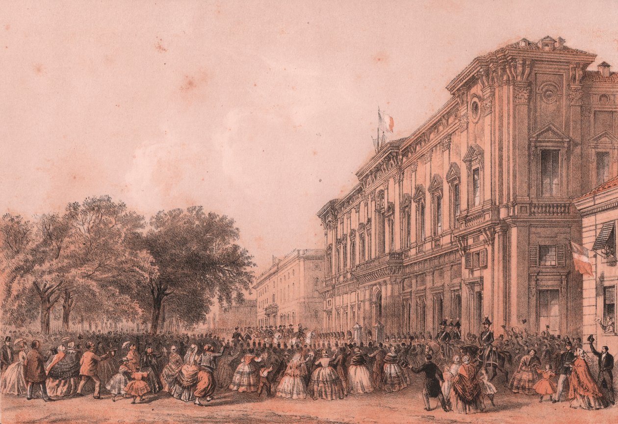 Arrival of Emperor Napoleon II in Alessandria, Piedmont by William Walcutt