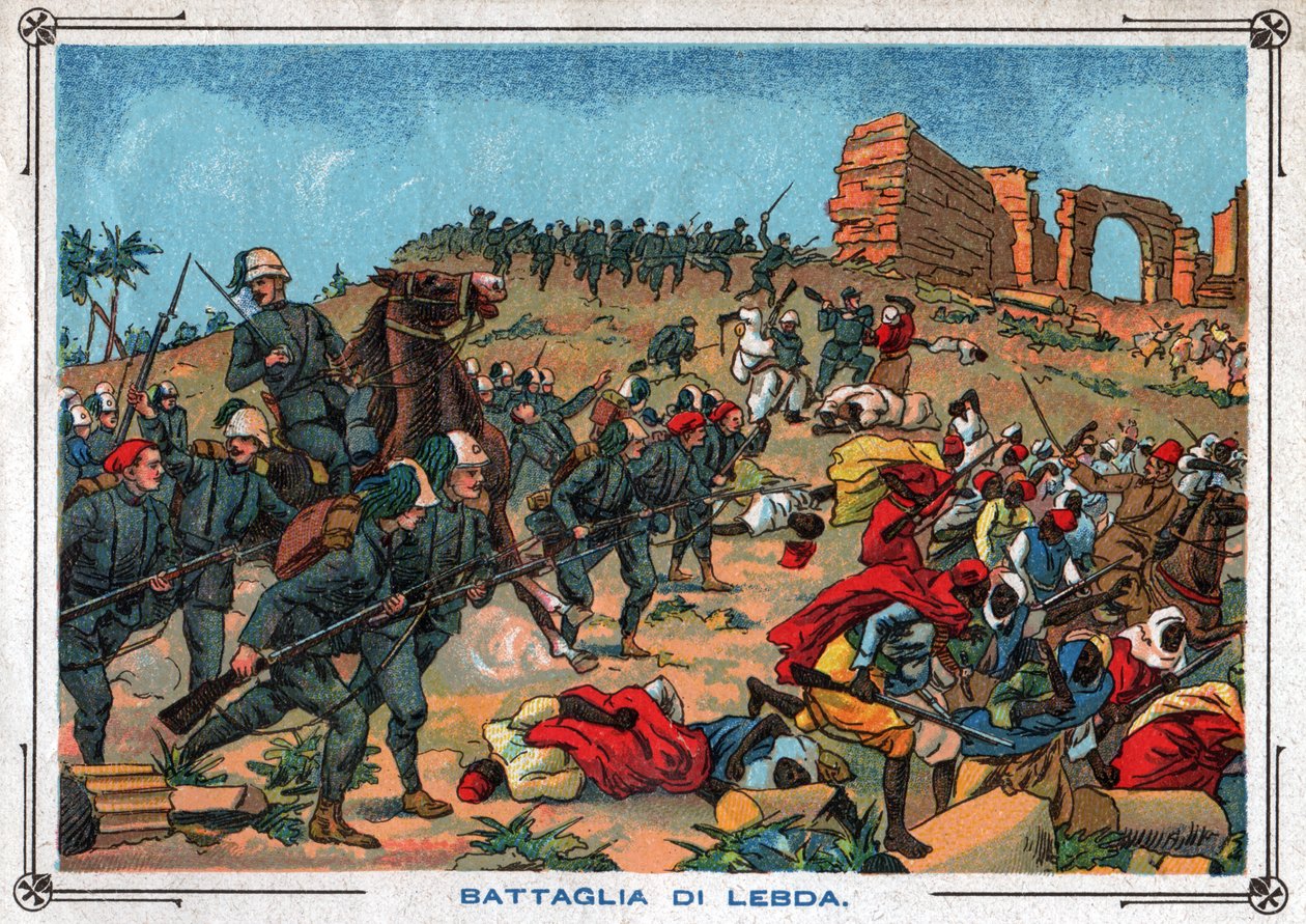 Battle of Wadi Lebda by Ferdinand Georg Waldmuller