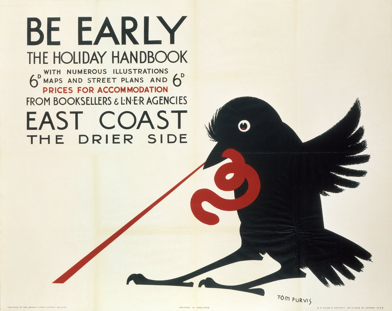 Be Early, LNER poster by Ferdinand Georg Waldmuller