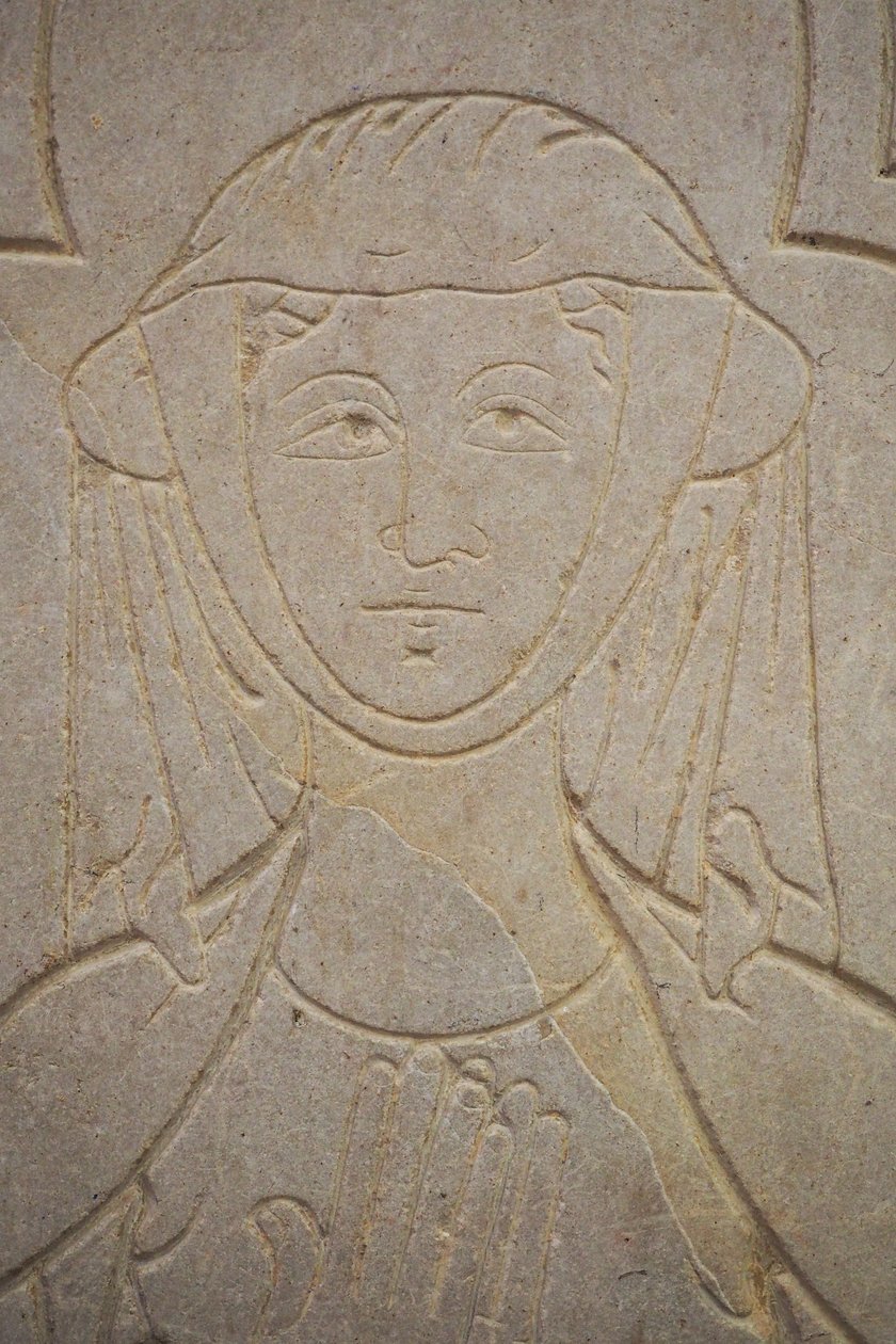 Burgundy, Lancharre, commune of Chapaize 71460. In the church of Notre Dame, Isabelle de Vauvry by . .