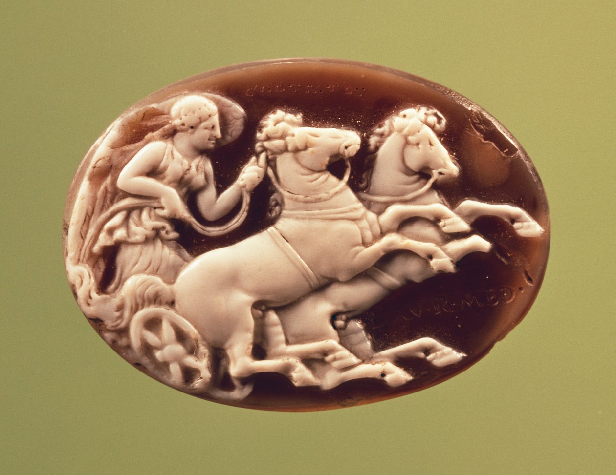 Cameo of Nike in a chariot by Hippolyte Lalaise Devéria
