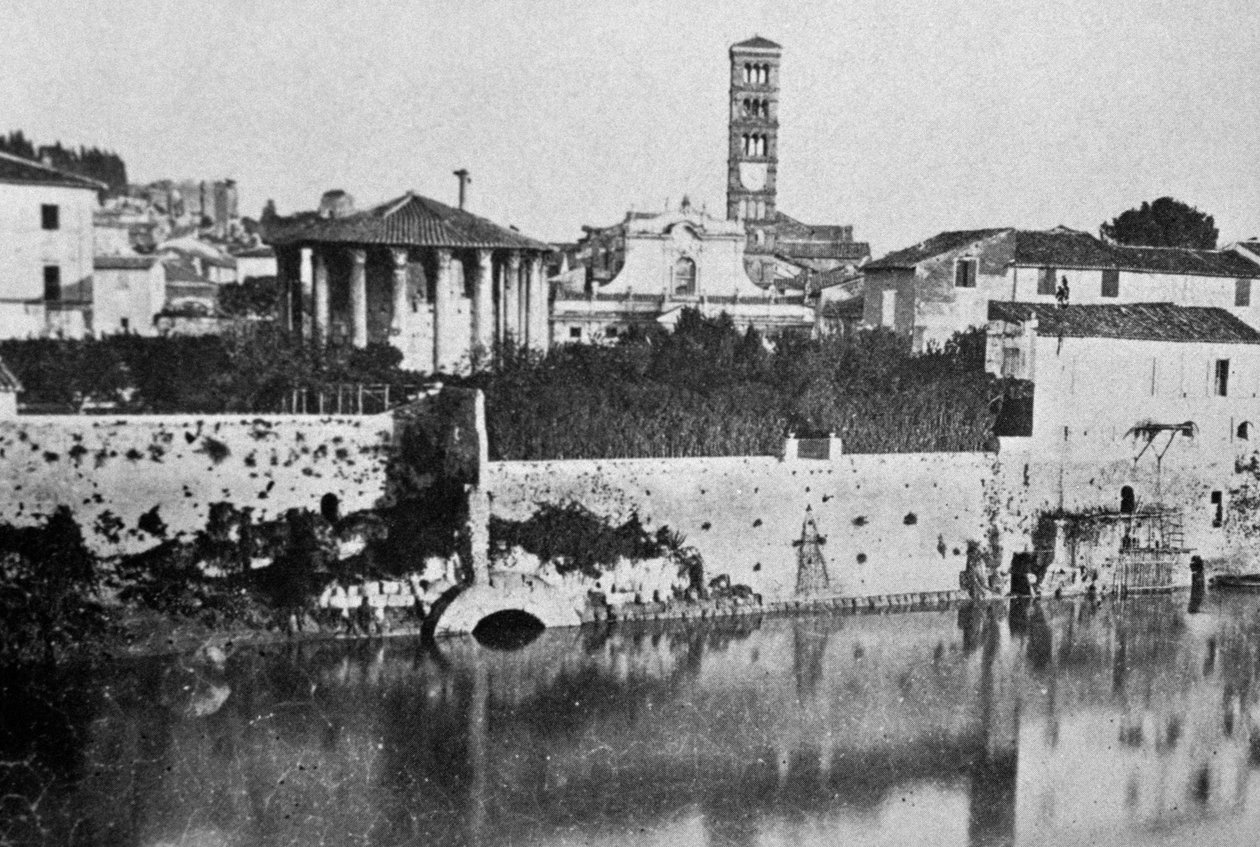 Cloaca Maxima (ancient sewage system) and Temple of Vesta or Hercules Victor by William Walcutt