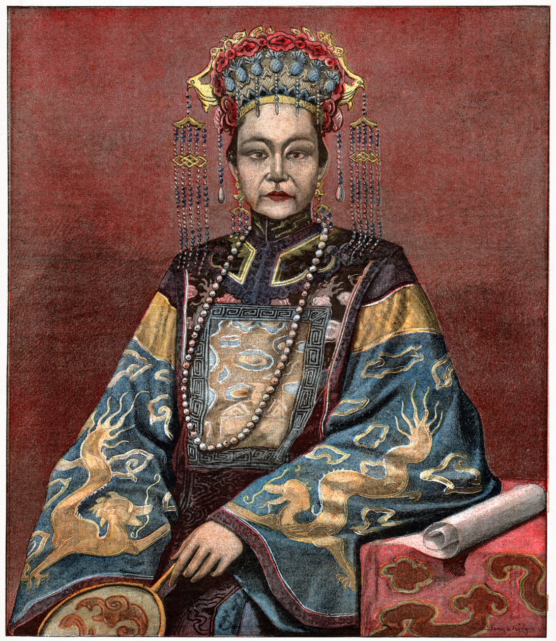 Empress Dowager Cixi by . .