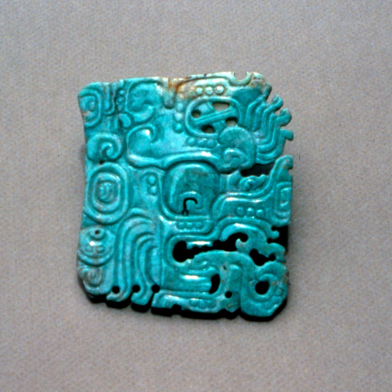 Engraving of Itzamna from a tomb in Topoxte, Peten, Guatemala, Classic period, c.300-900 AD by Hippolyte Lalaise Devéria