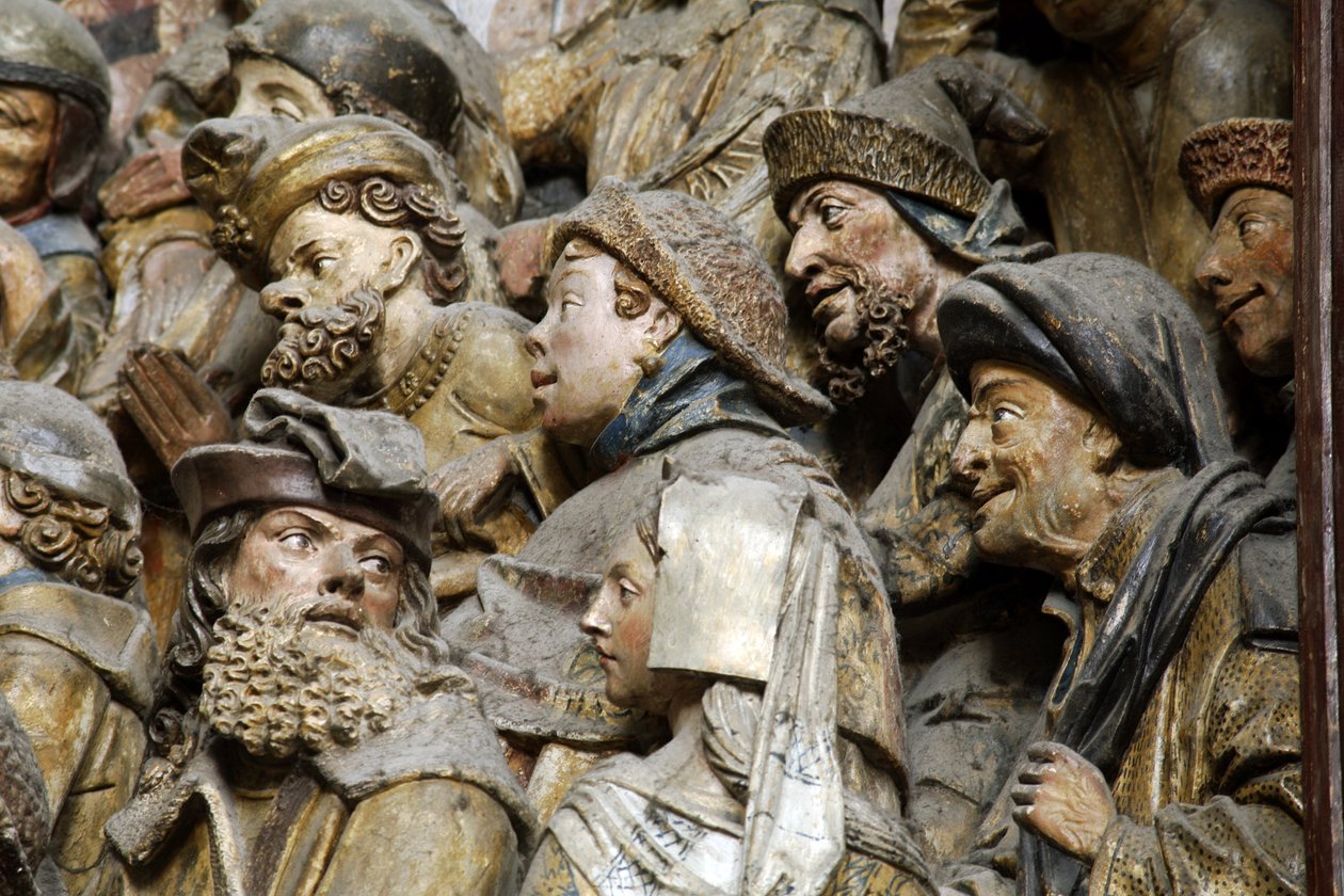 Amiens, Our Lady Cathedral. South wall of the choir. (detail) by Ferdinand Georg Waldmuller