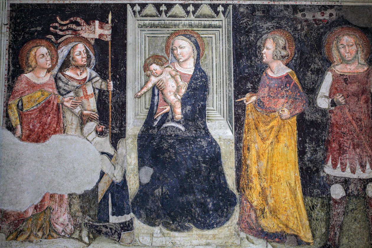 Fresco of the chapel Giusti in church Sant