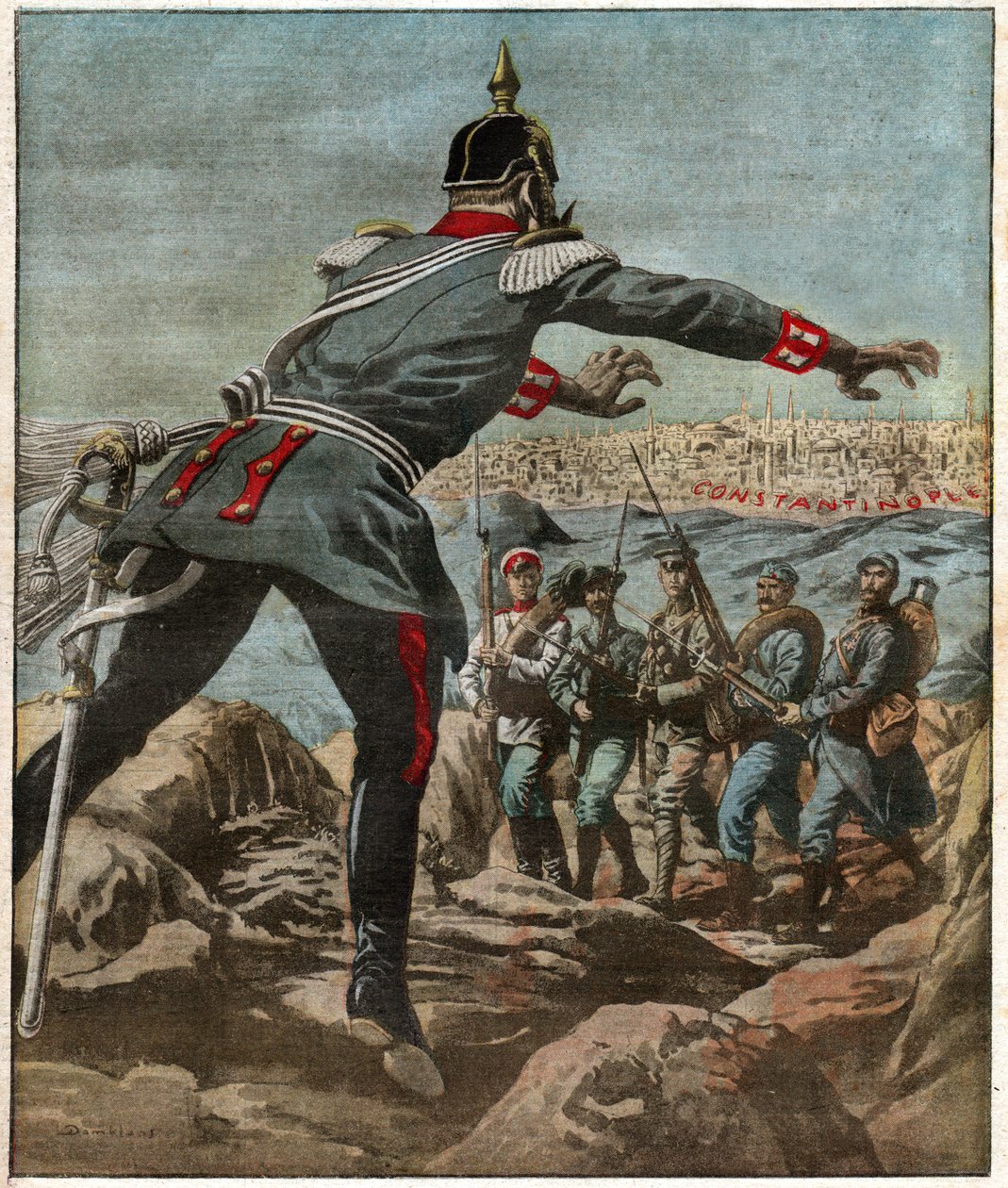 War in the Balkans by Ferdinand Georg Waldmuller