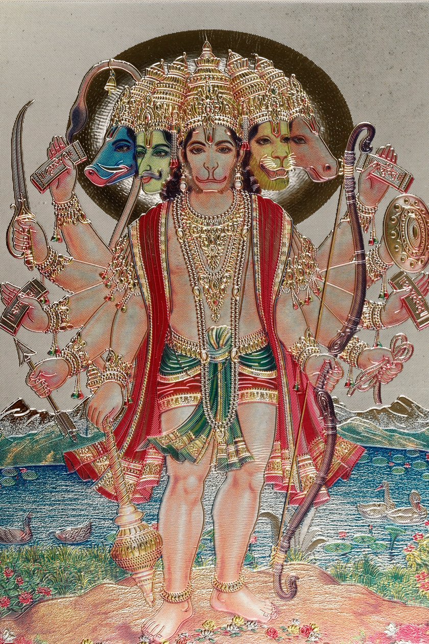 Hanuman, the monkey god in Hindu mythology by . .