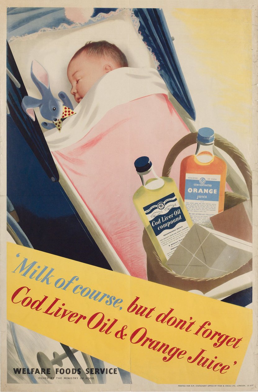 Milk of Course, Poster, circa 1950 by Frederick (attr. to) Barnard
