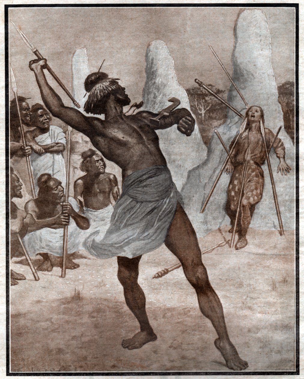 Javelin Throwing by . .