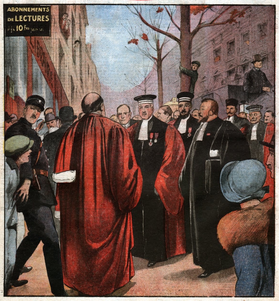 Judges in a Street of Paris by John Pardon